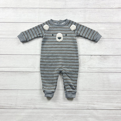 Carter’s Just One You Baby Romper Stripe Bear Face One Piece 3-6 Months