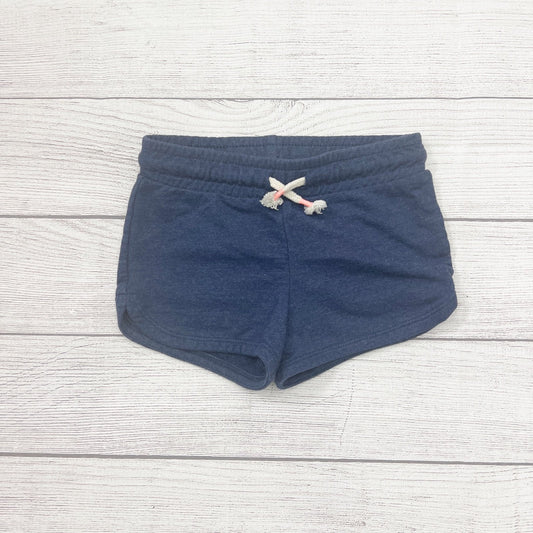 Cat & Jack Girls Navy Blue Elastic Waist Drawstring Shorts XS 4-5