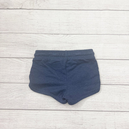 Cat & Jack Girls Navy Blue Elastic Waist Drawstring Shorts XS 4-5