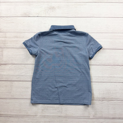 Cat & Jack Blue Striped Polo Shirt Short Sleeve Cotton Blend M 8