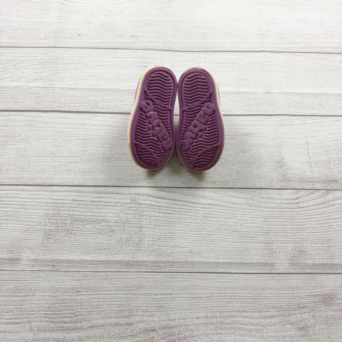 Native Kids Shoes Jefferson Purple Perforated Lightweight Slip On Sneakers US 5