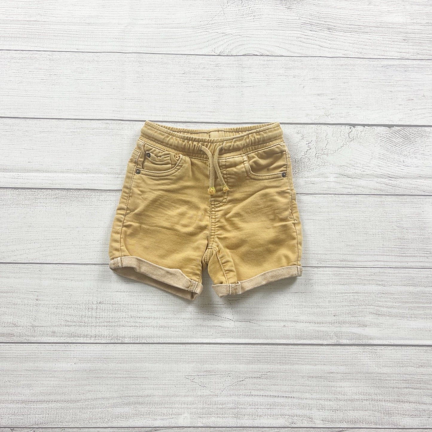 Cat & Jack Toddler Shorts Roll Cuff Drawstring Pull On 2T