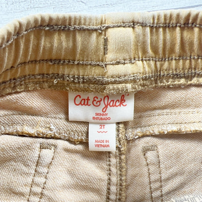Cat & Jack Toddler Shorts Roll Cuff Drawstring Pull On 2T