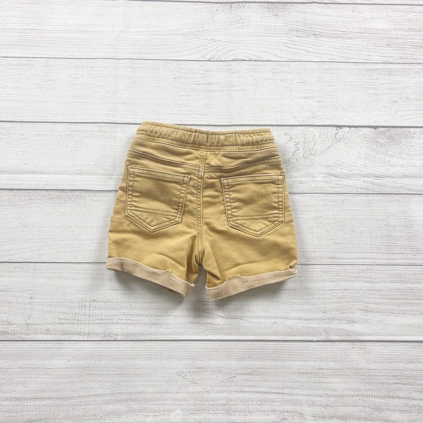 Cat & Jack Toddler Shorts Roll Cuff Drawstring Pull On 2T