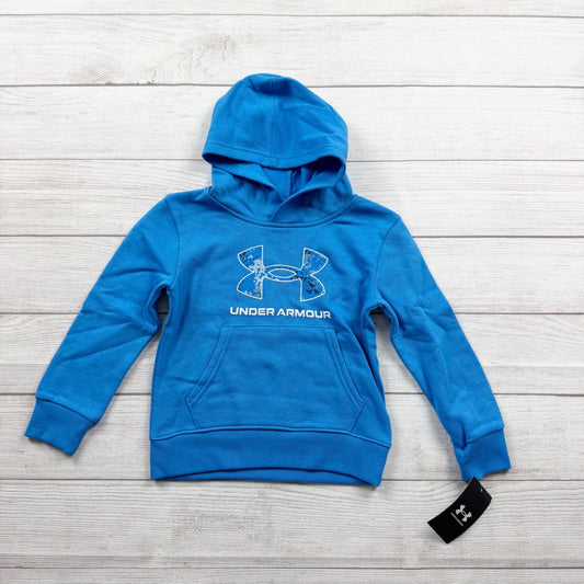 Under Armour Boys Hoodie Pullover Sweatshirt UA Logo Graphic NWT 4