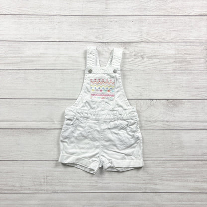 The Children’s Place Denim Shortalls Toddler Short Overalls Embroidered 3T