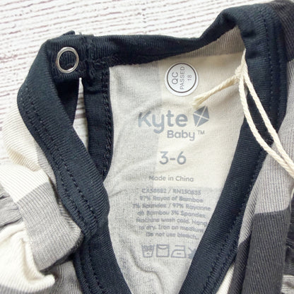 Kyte Baby Plaid Long Sleeve Romper Ruffle Accent NWT 3-6 Months