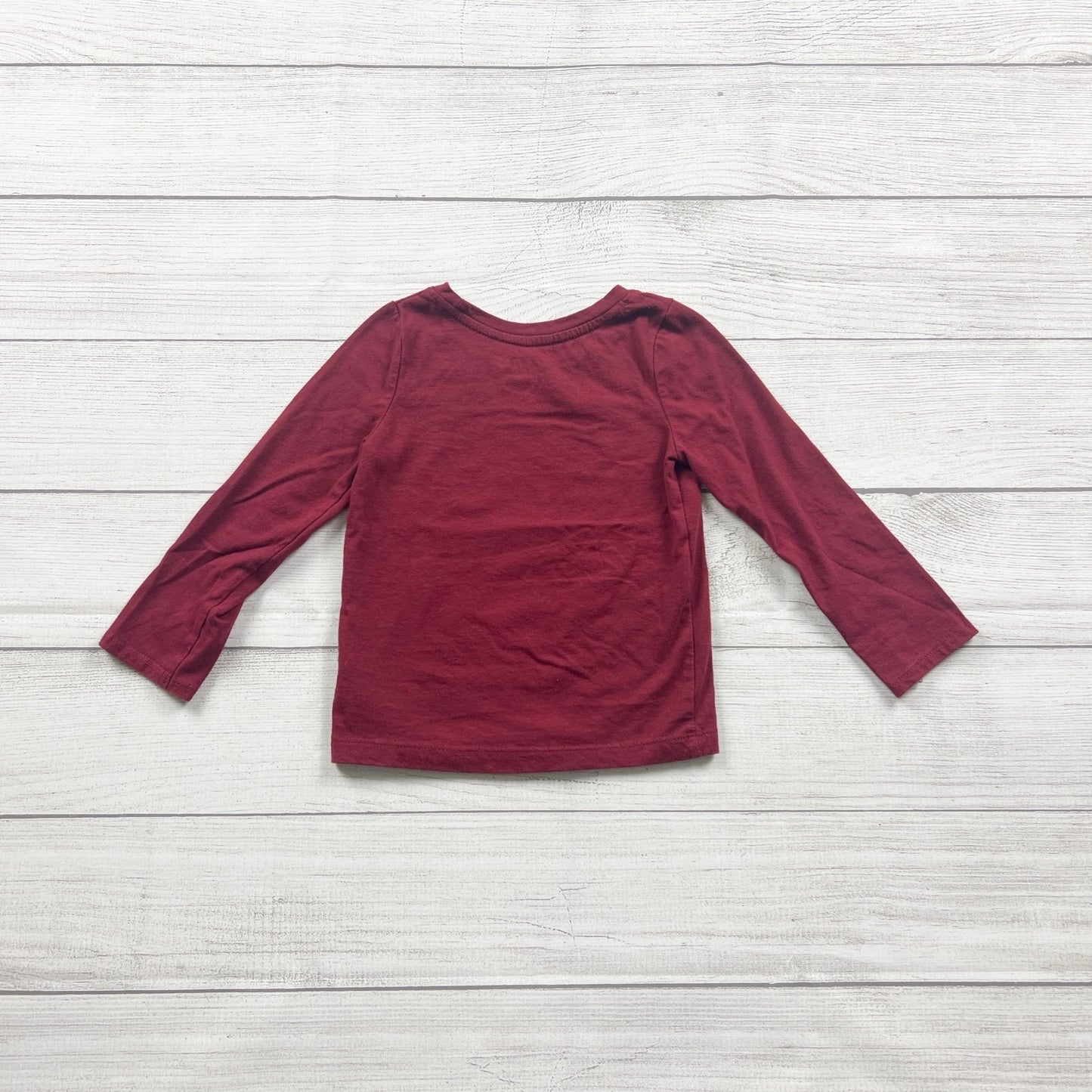 Cat & Jack Toddler Shirt “Happy & Thankful” Long Sleeve Graphic Tee 3T