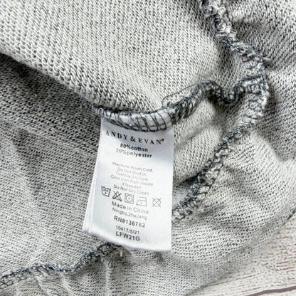 Andy & Evan Girls Sweatshirt Tunic Dress Gray Fringe Ruffle Hem 6