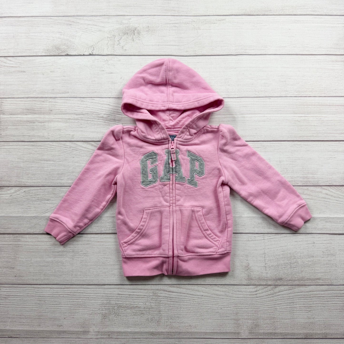 Baby Gap Pink Zip Up Hoodie Sweatshirt Casual Playtime Outerwear 2T