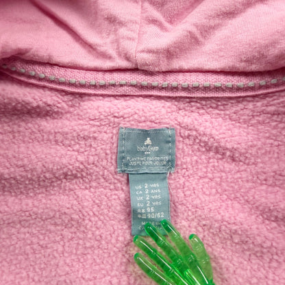 Baby Gap Pink Zip Up Hoodie Sweatshirt Casual Playtime Outerwear 2T