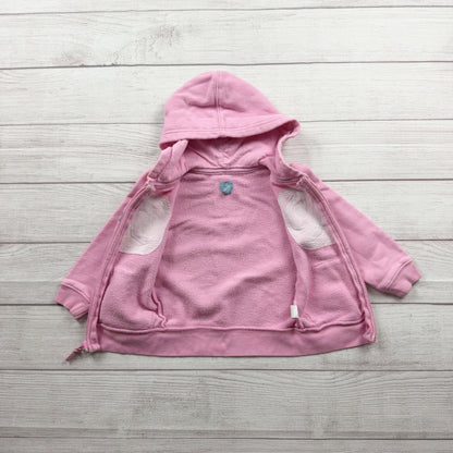 Baby Gap Pink Zip Up Hoodie Sweatshirt Casual Playtime Outerwear 2T