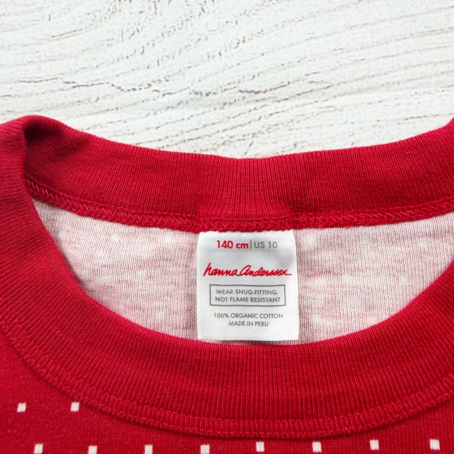 Hanna Andersson Kids Organic Cotton Holiday Pajama Set Winter Fair Isle Print 10