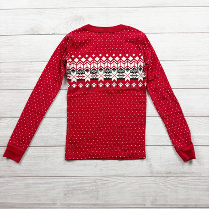 Hanna Andersson Kids Organic Cotton Holiday Pajama Set Winter Fair Isle Print 10