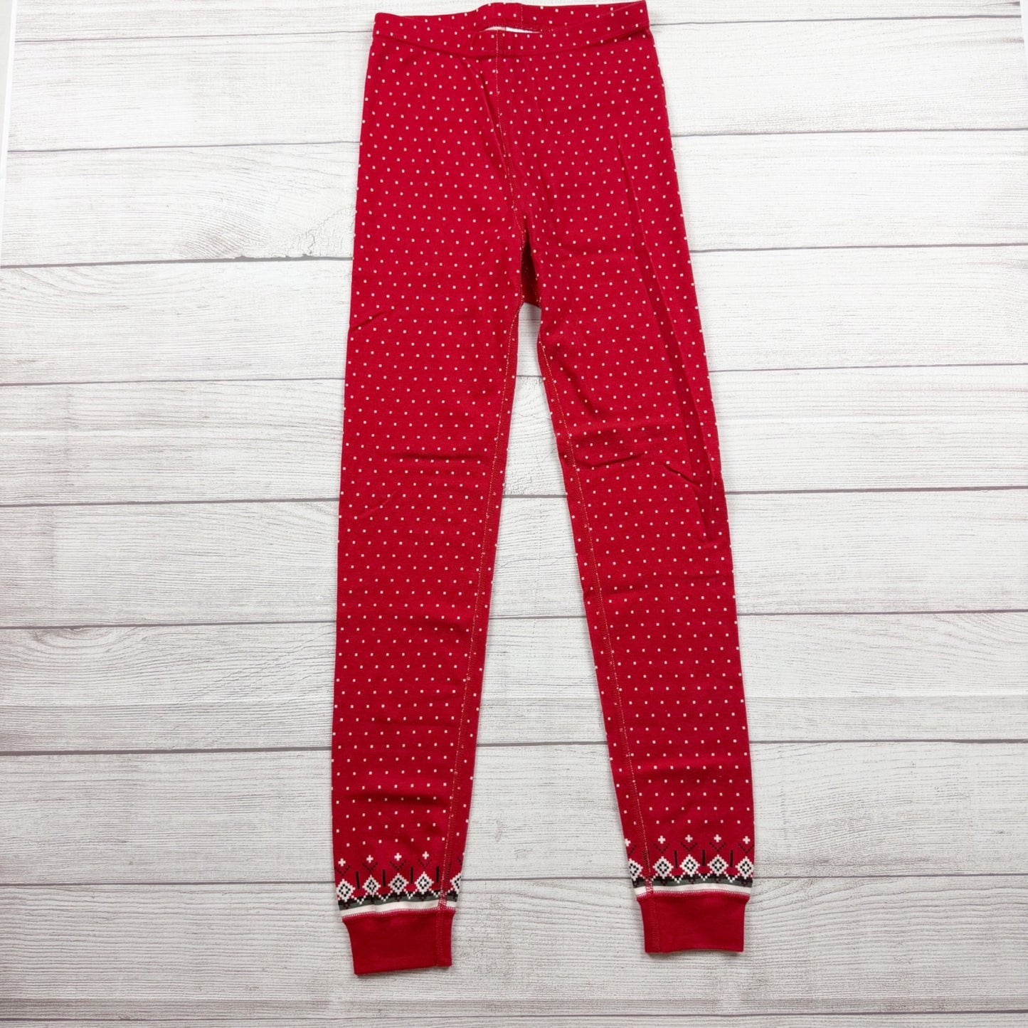 Hanna Andersson Kids Organic Cotton Holiday Pajama Set Winter Fair Isle Print 10