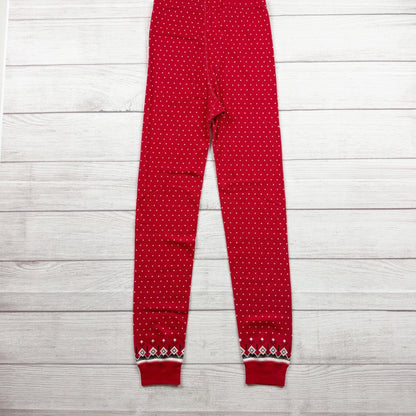 Hanna Andersson Kids Organic Cotton Holiday Pajama Set Winter Fair Isle Print 10