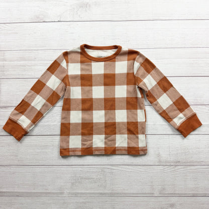 The Children's Place Boys Long Sleeve Buffalo Plaid Waffle Knit Shirt 4T