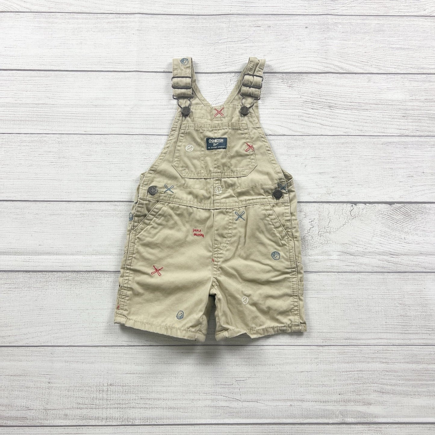 12-18M | Embroidered Overalls
