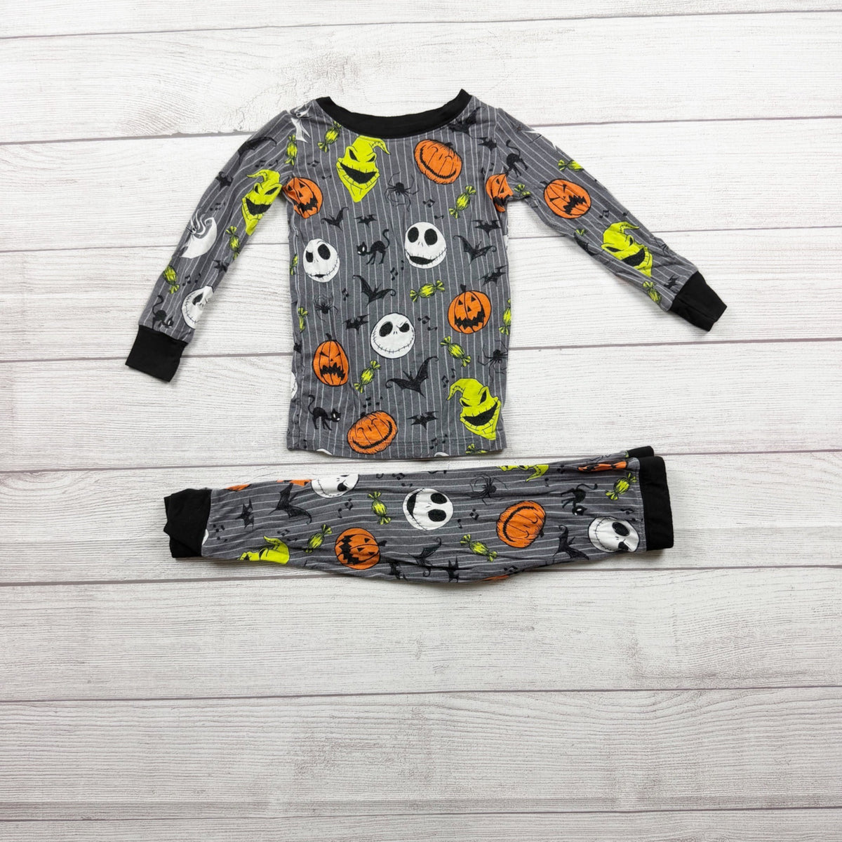 Disney Little Sleepies Nightmare Before Christmas Halloween Pajamas 18-24 Months
