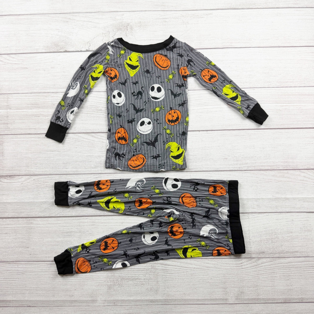 Disney Little Sleepies Nightmare Before Christmas Halloween Pajamas 18-24 Months