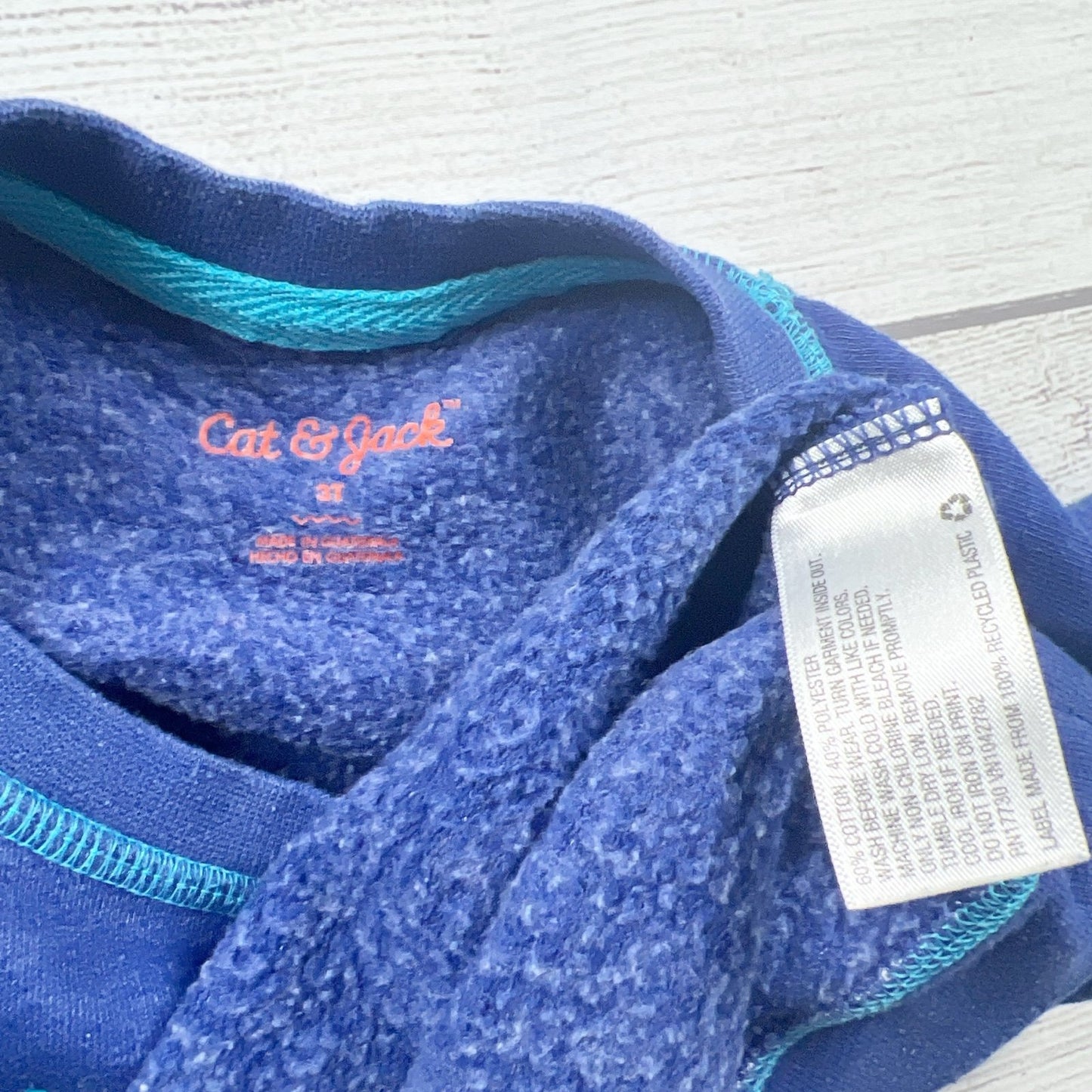 Cat & Jack Toddler Sweatshirt Today I Am My Own Superhero Graphic Crewneck 3T