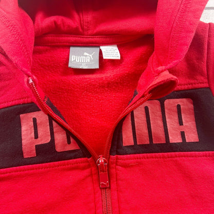 PUMA Toddler Hoodie Full Zip Logo Hooded Sweatshirt Jacket 18-24 Months