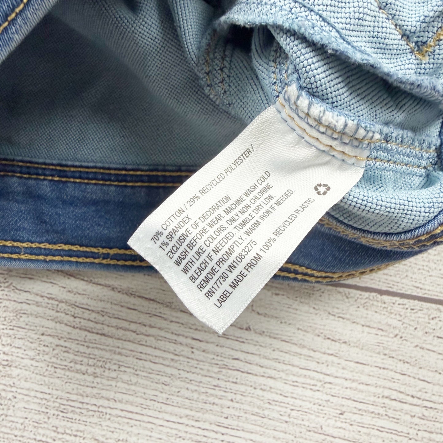 Cat & Jack Girls Denim Jacket Blue Snap Front Jean Jacket XS 4-5