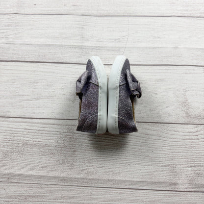 Janie and Jack Toddler Slip On Shoes Purple Glitter Bow Sneakers 5