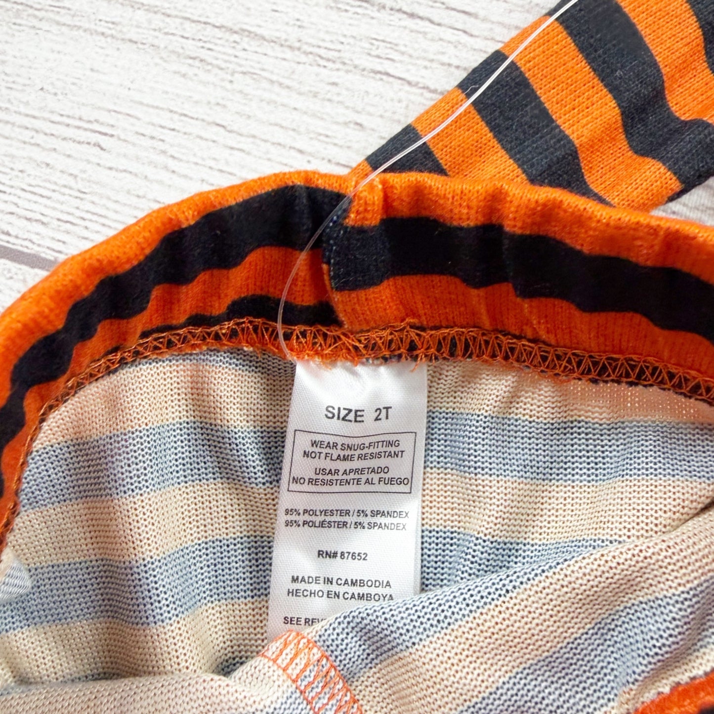 Bluey Halloween Toddler Pajama Set Pumpkin Design Orange Striped NWT 2T