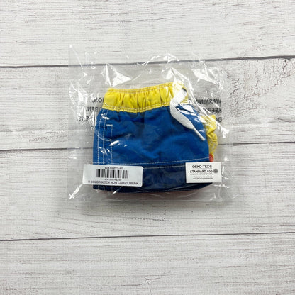 Hanna Andersson Toddler Boy Swim Trunks Colorblock Board Shorts NEW 18-24 Months