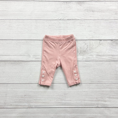 Old Navy Baby Leggings Pull On Pants Button Cuff Ankle Leggings 0-3 Months