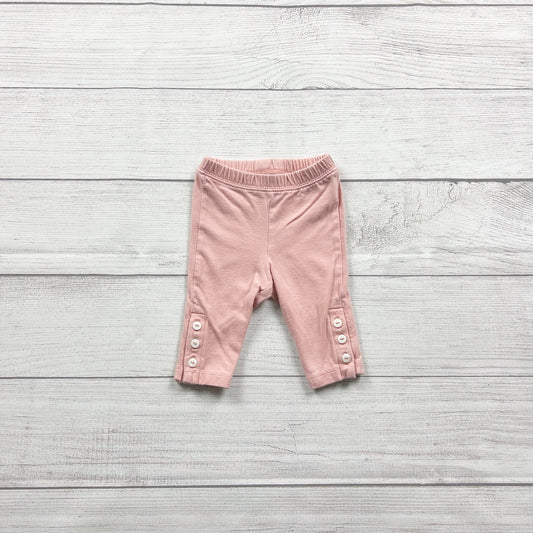 Old Navy Baby Leggings Pull On Pants Button Cuff Ankle Leggings 0-3 Months