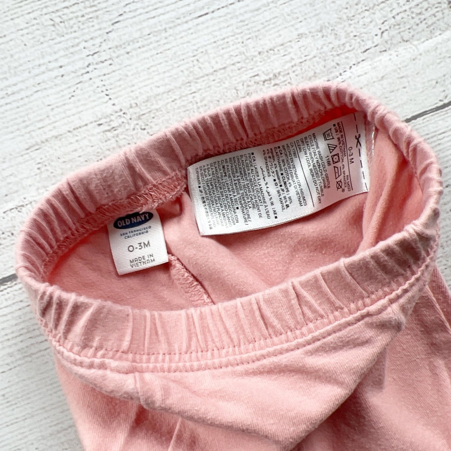 Old Navy Baby Leggings Pull On Pants Button Cuff Ankle Leggings 0-3 Months