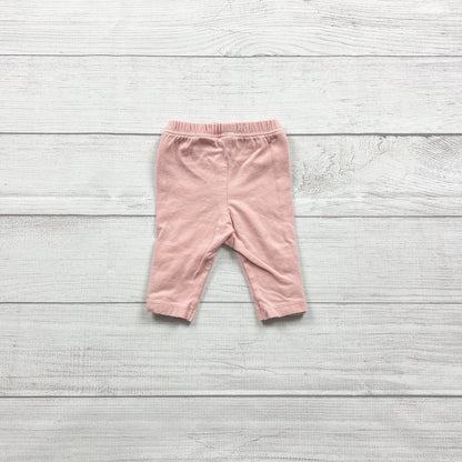 Old Navy Baby Leggings Pull On Pants Button Cuff Ankle Leggings 0-3 Months