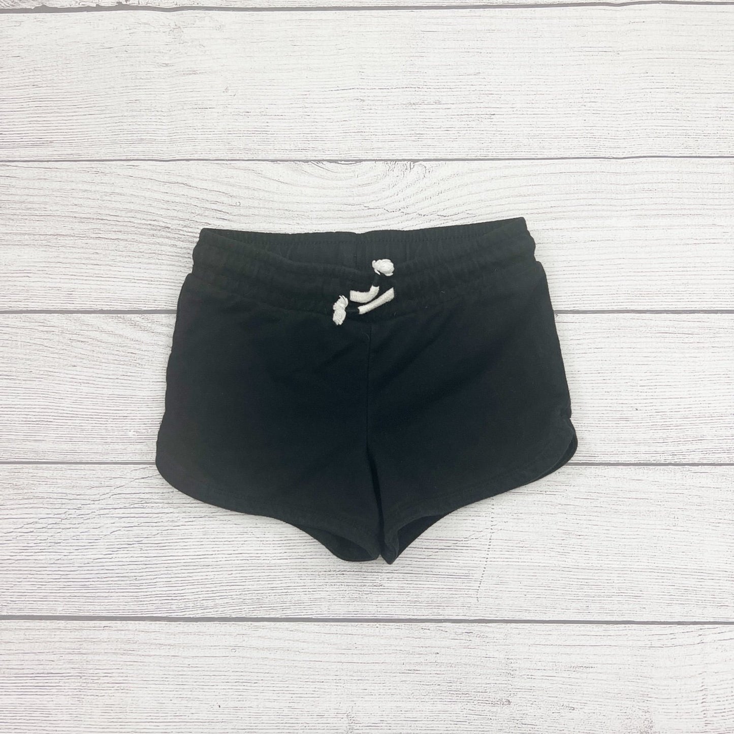 Cat & Jack Girls Black Elastic Waist Drawstring Shorts XS 4-5