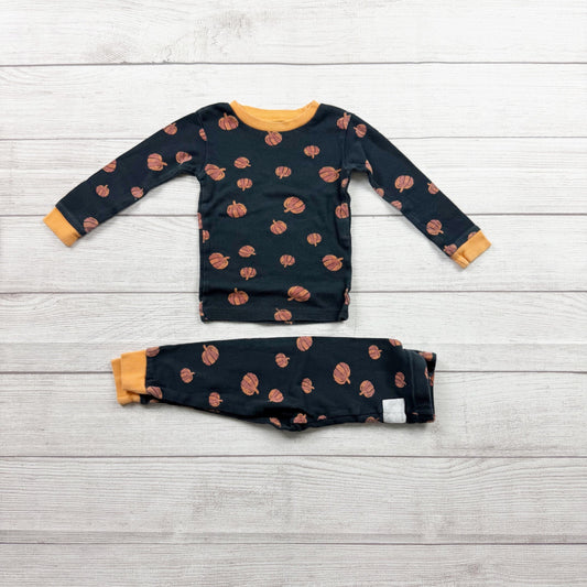 Burt’s Bees Baby Toddler Pumpkin Pajamas 2pc Set Long Sleeve 18 Months