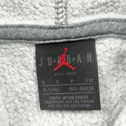 Air Jordan Boys Grey Hoodie Sweatshirt Jumpman Number Print S 5