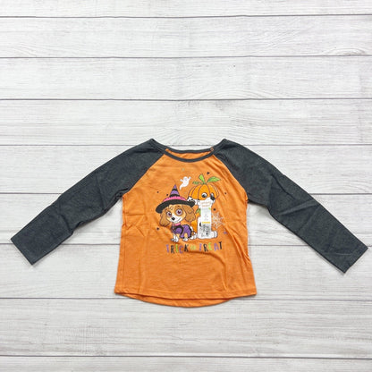 Jumping Beans Paw Patrol Girls Halloween Raglan Tee Trick Or Treat NWT 3T