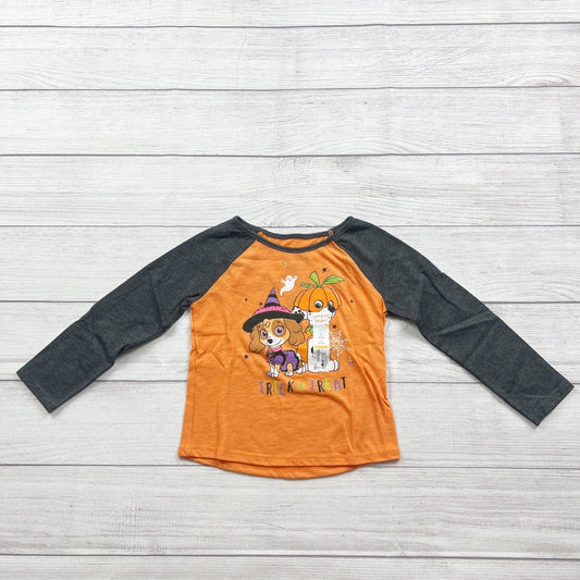 Jumping Beans Paw Patrol Girls Halloween Raglan Tee Trick Or Treat NWT 3T