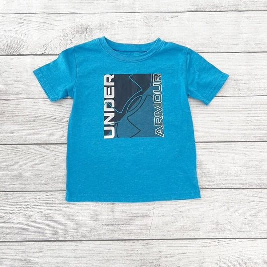 Under Armour Graphic T-Shirt Boys Short Sleeve Logo Tee Athletic Activewear 4