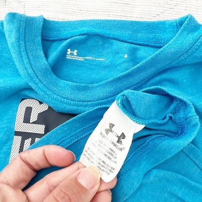 Under Armour Graphic T-Shirt Boys Short Sleeve Logo Tee Athletic Activewear 4