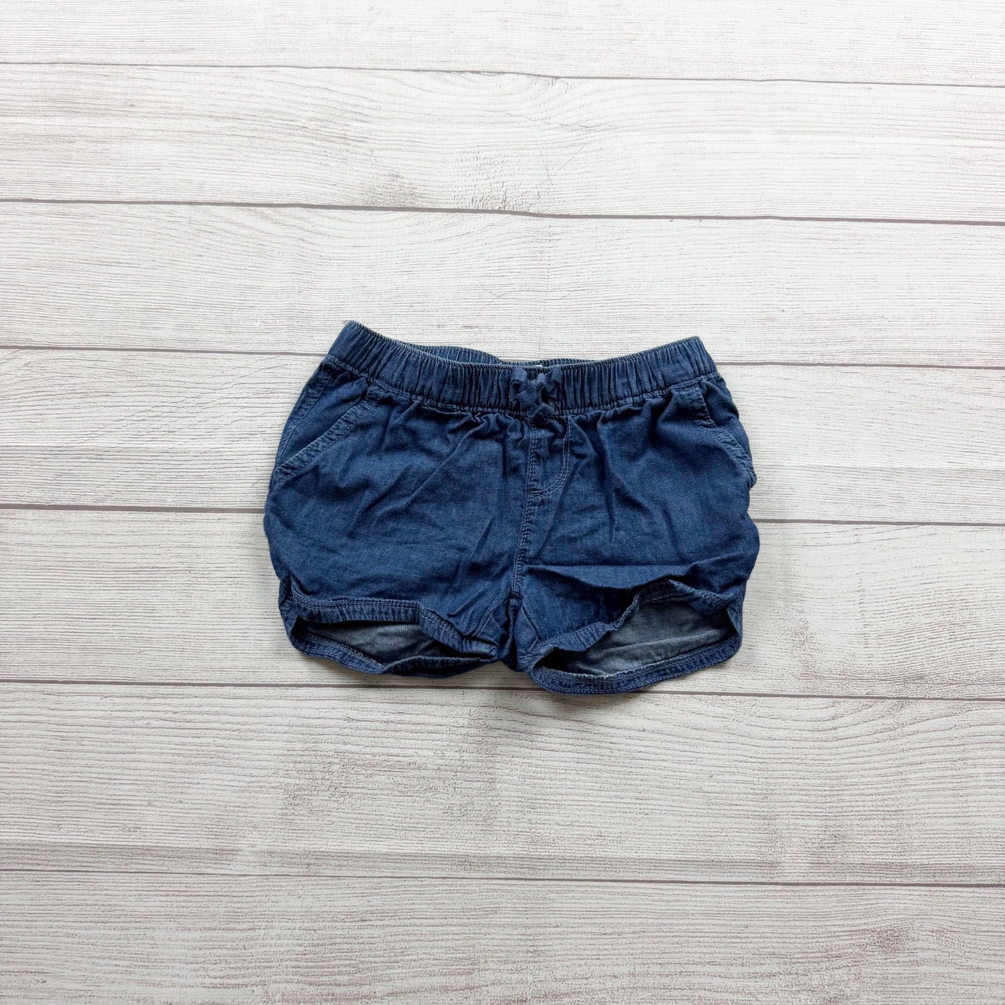 Children’s Place Blue Girls Elastic Waist Denim Shorts Lightweight Casual 6