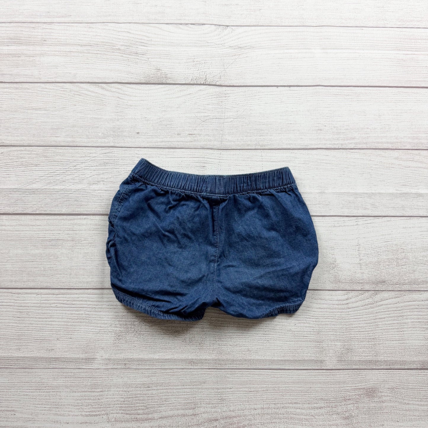Children’s Place Blue Girls Elastic Waist Denim Shorts Lightweight Casual 6