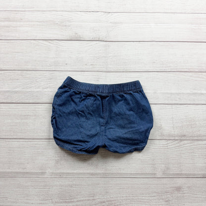 Children’s Place Blue Girls Elastic Waist Denim Shorts Lightweight Casual 6
