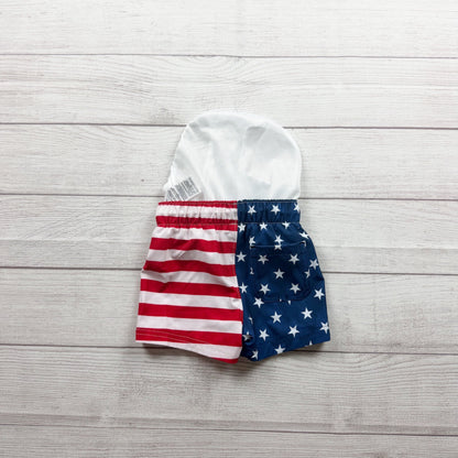 Old Navy Toddler USA Stars Stripes Swim Trunks Elastic Waist 12-18 Months