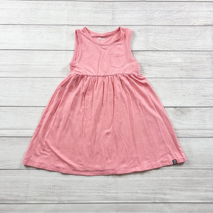 Rags Kids Girls Dress Pink Sleeveless Pocket Twirl Dress 5-6
