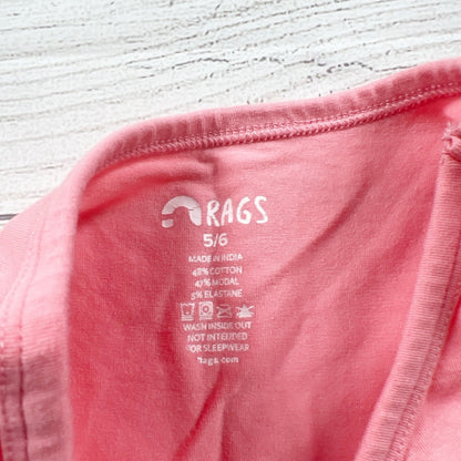 Rags Kids Girls Dress Pink Sleeveless Pocket Twirl Dress 5-6
