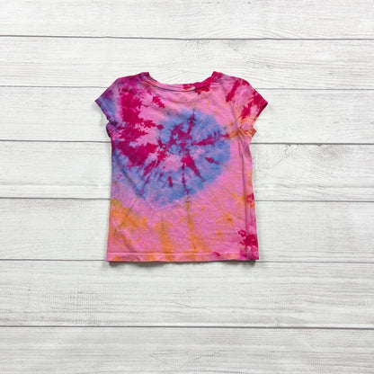 GAP Kids Tie Dye Logo T-Shirt Girls Short Sleeve XS 4-5