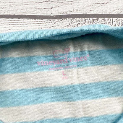 Vineyard Vines Girls Long Sleeve Stripe TeeWhale Graphic Large 14