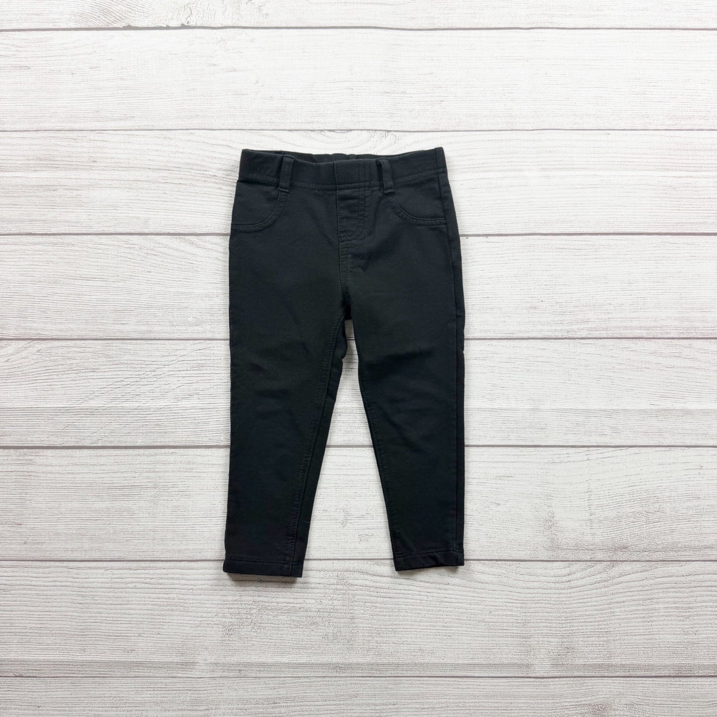 Garanimals Black Toddler Girls Pants Slim Fit Blend Stretchy Comfortable 2T